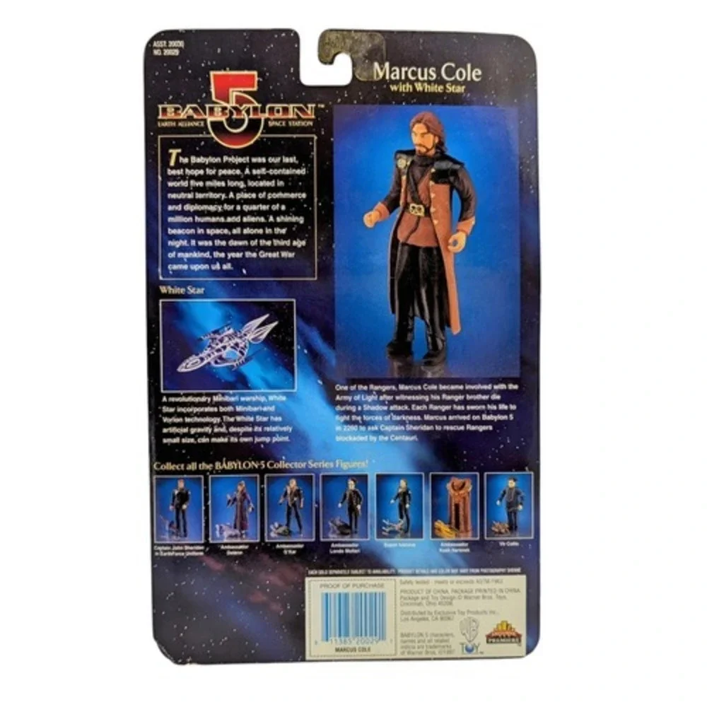 1997 Premiere Babylon 5 Marcus Cole w/ White Star Action Figure